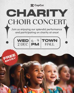 Charity Concert Poster