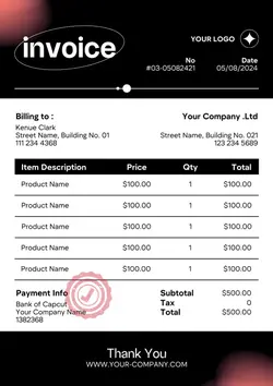Modern Business Invoice Design