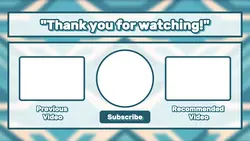 Non Marketing Youtube Endscreen Blue Pattern