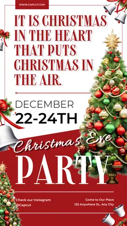 Christmas Eve Party Instagram Story