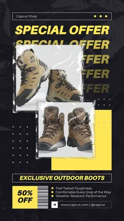 Fashion Outdor Boot Sale Instagram Story