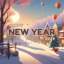 Happy New Year Greetings Card Linkedin Post