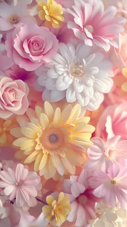 Tapete kreatives Poster Blume