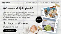 Coffee Shop Special Offer Twitter Post