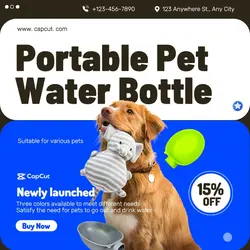 Pet Portable Pet Water Bottle details Minimalist