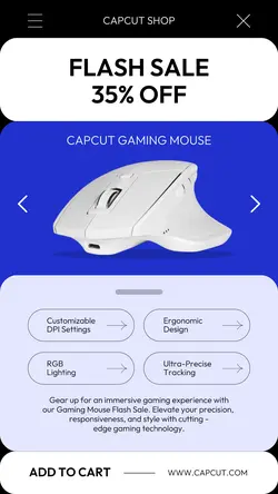 Electronics Gaming Mouse Sale Instagram Story