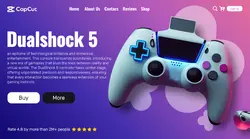 electronic game console product display