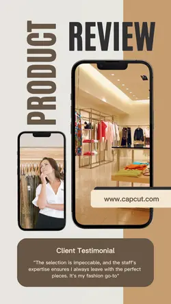 Blue Modern Exclusive Woman Dress Instagram Story