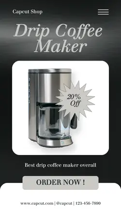 Electronic Coffee Maker Sale Instagram Story