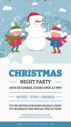 Christmas Night Party Instagram Story