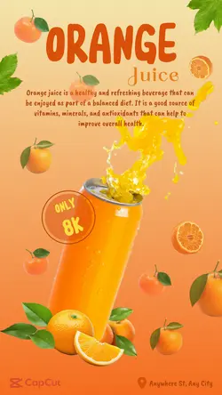 Drinks Orange Juice Instagram Story