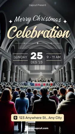 Christmas Day Celebration Event Poster