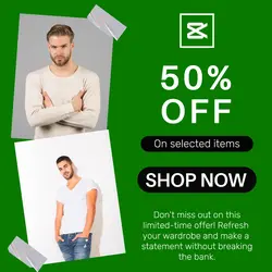 Fashion Sale Men's Clothing Instagram Post