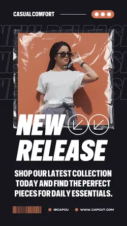 Black Modern Casual Fashion Sales Promotion TikTok