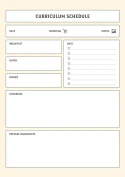 Education Information school Schedule Minimalist