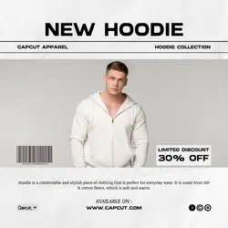 fashion hoodie  promotion instagram post