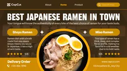 Best Japanese Ramen Product Display Twitter Post
