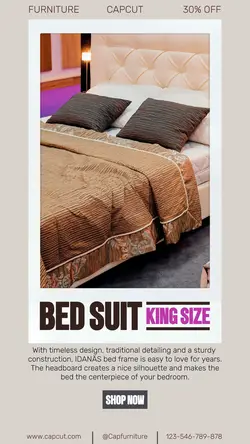 Household Accessories & Furniture bed display product instagram story