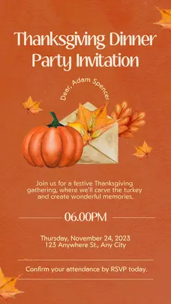 Thanksgiving Dinner Party Tiktok Post