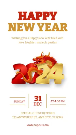 Happy Newyear Instagram Story