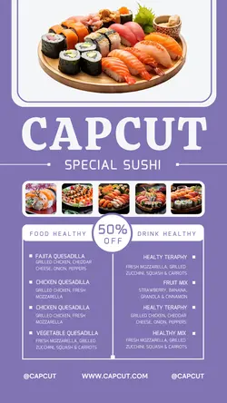 food and Beverage  sales promotion instagram story purple health