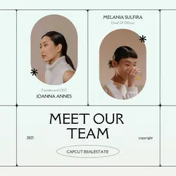 White Gradient Meet The Teams Instagram Post