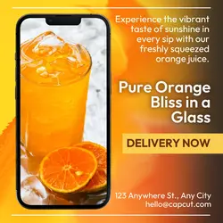 Orange Juice Promote Instagram Post