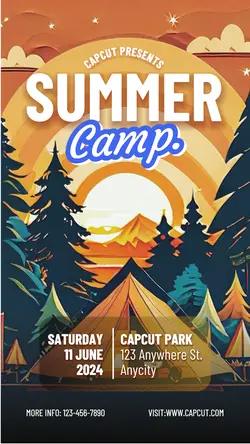 Summer Camp Event Instagram Story