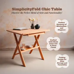 E-commerce Household Folding Table Product Callout