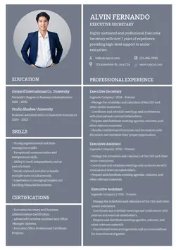 Executive Secretary Resume Business