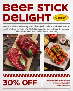 Food Beef Stick Promo Instagram Post 3