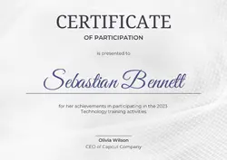 Non-marketing Education - Certificate Gold Modern