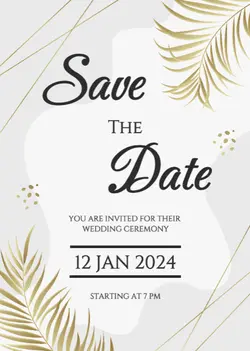 Invitation Wedding gradient golden