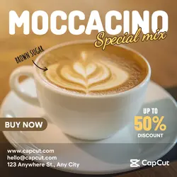 Moccacino special taste instagram post