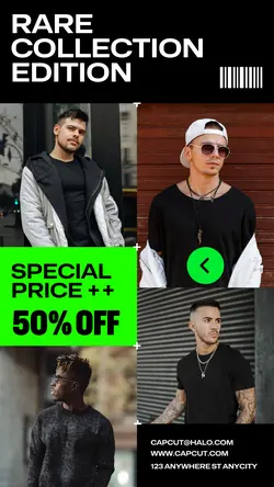 Fashion Mens Product Display Instagram Story