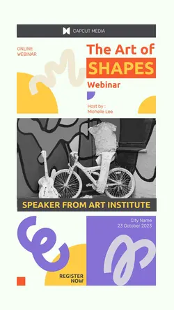 Flat Modern Art Webinar Instagram Story