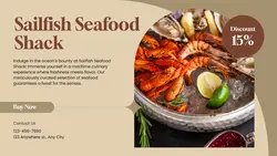 Seafood Shack Discount Promotion Facebook Cover