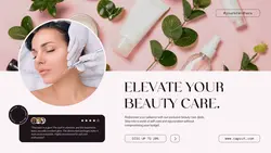 Beauty Care Saloon Promotion Sale Facebook Cover
