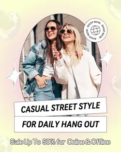 Casual Fashion Chic Sales Promotion Instagram Post
