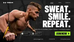 Workout & Fitness Gym Company Banner