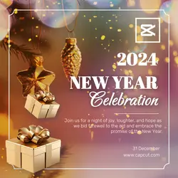 New Year Celebration Instagram Post