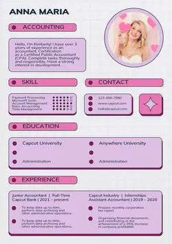 Business Resume Accounting