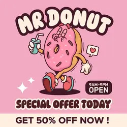 Donut Promotion Instagram Post