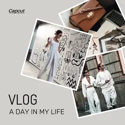 Photos Frame OOTD Vlog Youtube Thumbnail 1:1
