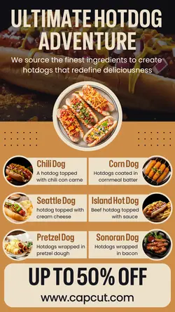 Ultimate Hotdog Menu Promotion Instagram Story