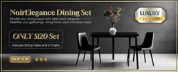E-Commerce Household Dining Table Set Detail Page