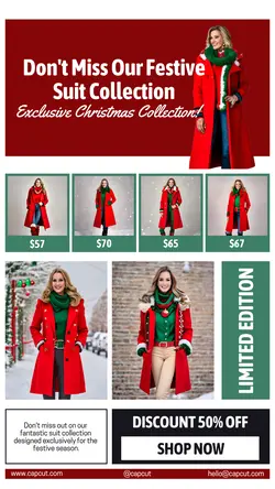 Christmas Day Fashion Sales Promotion 7 Multi-Product Image TikTok