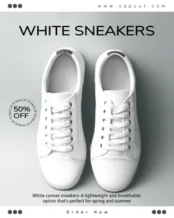 White Sneakers Promotion Instagram Post