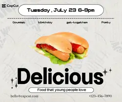 Foods Beverage Product display hot dogs