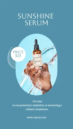PERSONAL CARE PROMOTION SUNSHINE SERUM INSTAGRAM STORY SKINCARE MINIMALIST
